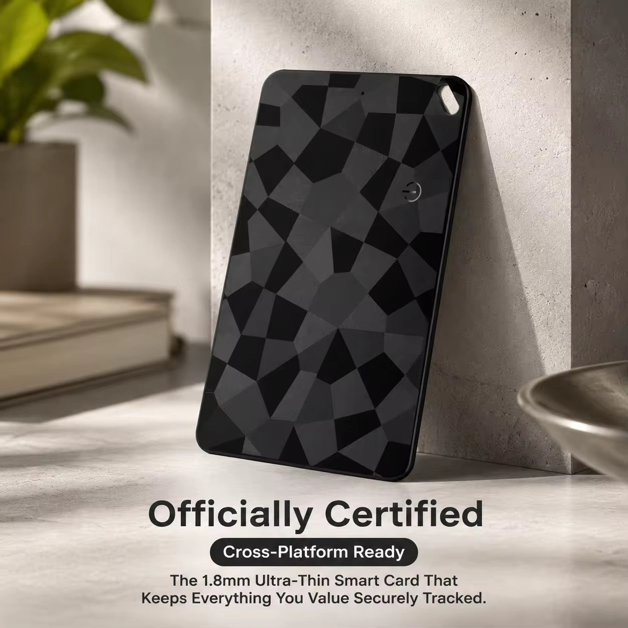 SmartTrack Universal Find My Wallet Card-Carbon