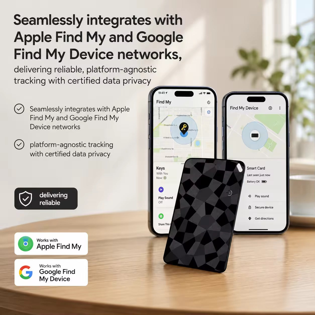 SmartTrack Universal Find My Wallet Card-Carbon